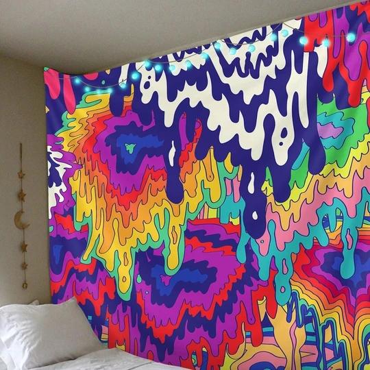 Trippy Dripping Paint Tapestry - The Tapestry Store Company