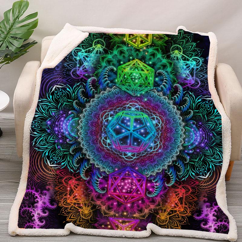 Trippy Patterns Sherpa Blanket - The Tapestry Store Company