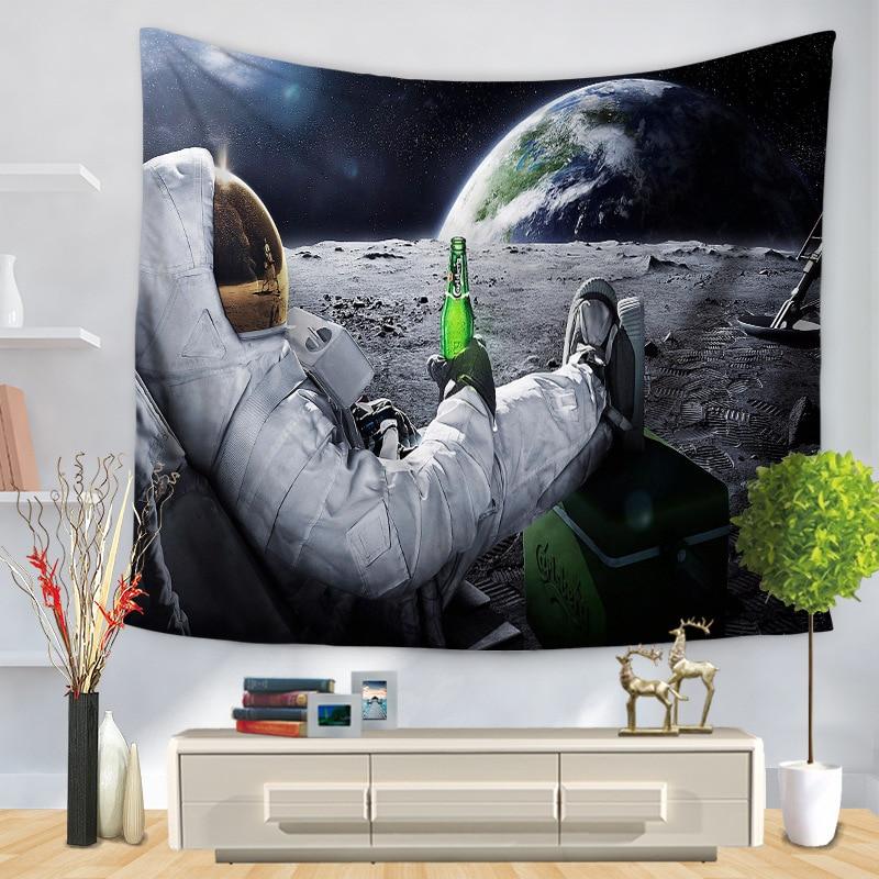 Astronaut Drinking a Beer Tapestry - The Tapestry Store Company