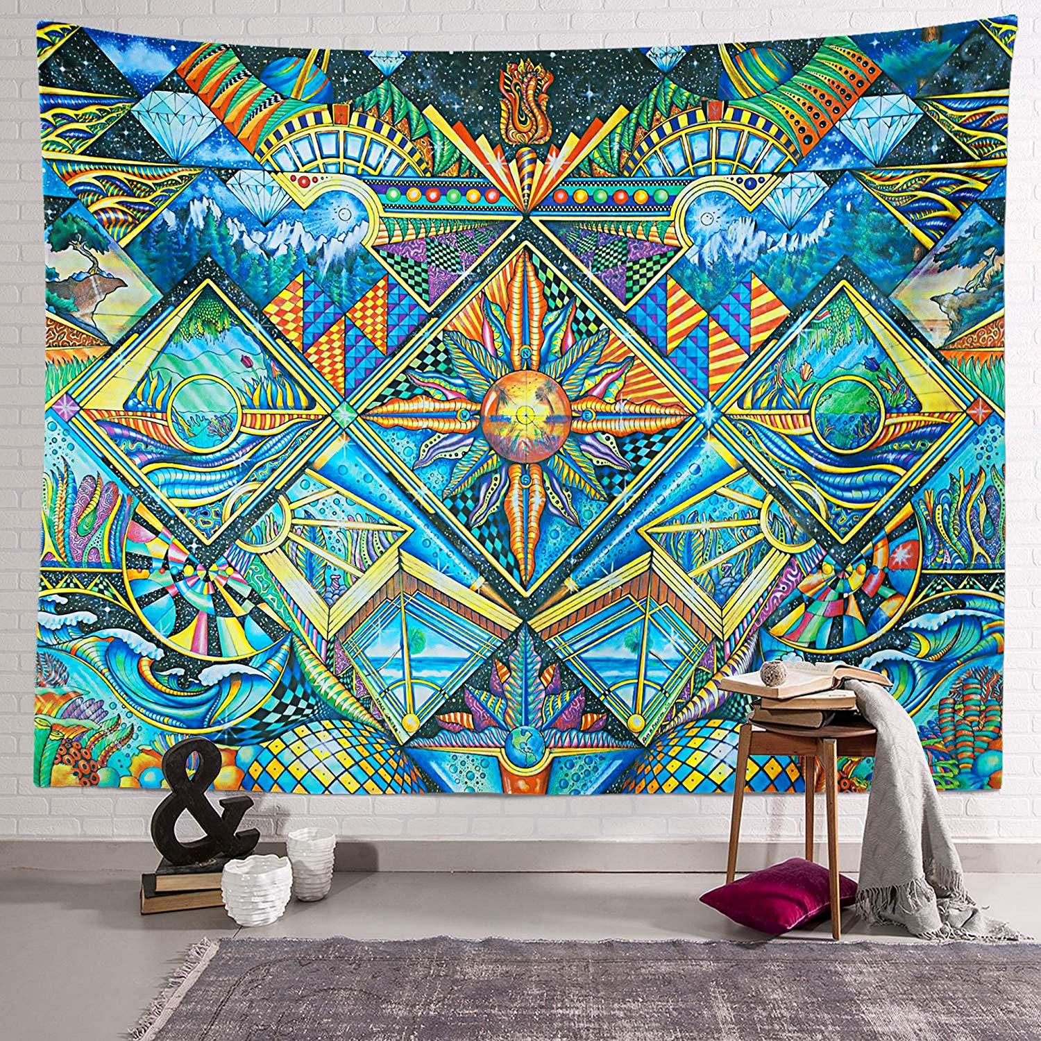 Colorful Arabesque Retro Tapestry - The Tapestry Store Company